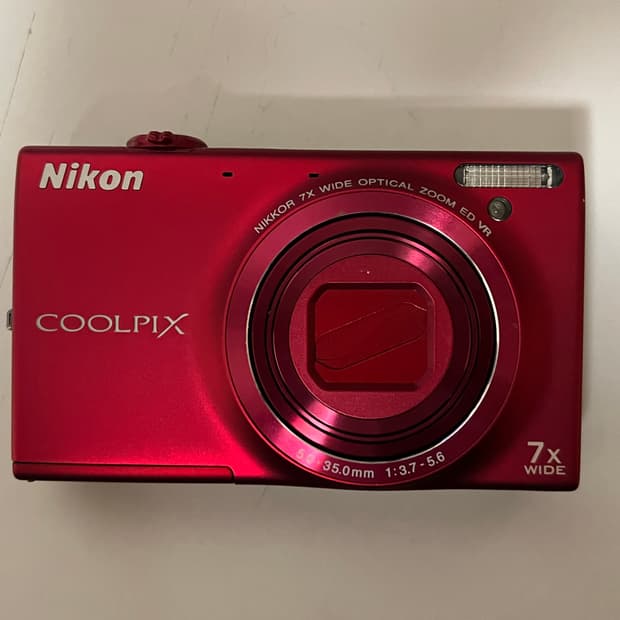 니콘 쿨픽스 S6100 레드 디카