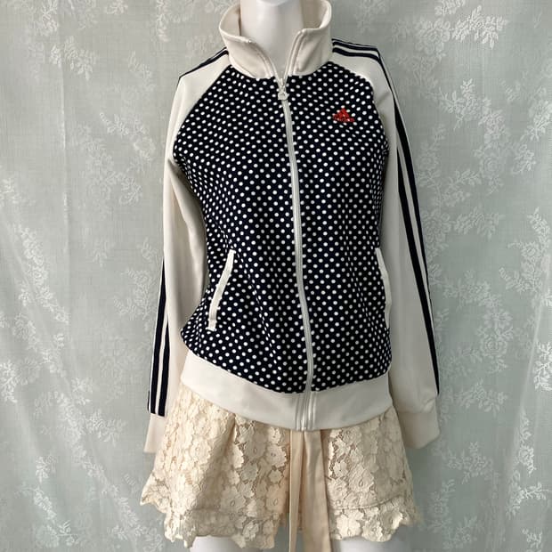 나우아임영코어) 아디다스 도트 져지 y2k 스트릿 갸루 펑키 일본빈티지o