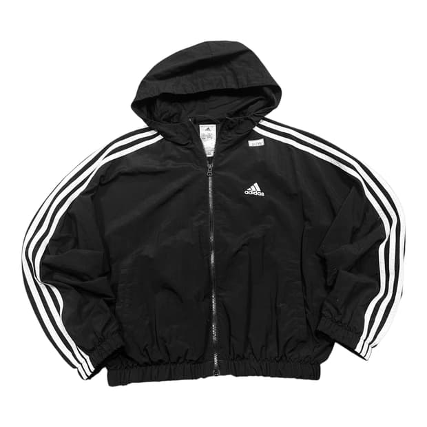 ✨ (바배) 아디다스 우븐 블랙 크롭 바람막이