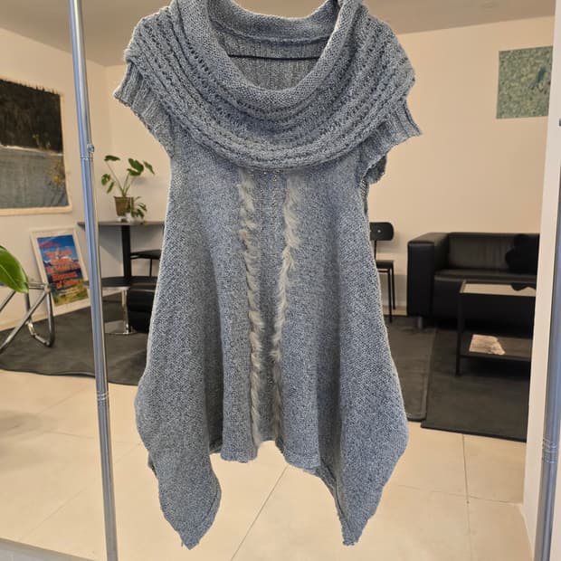 숄더 니트 조끼