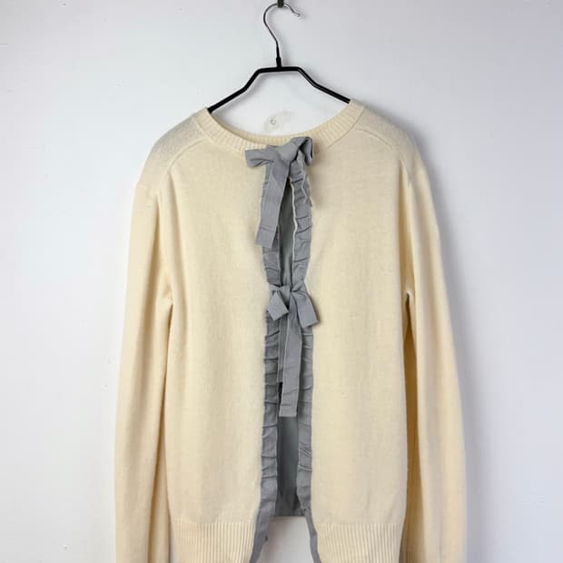 랑방 리본 니트