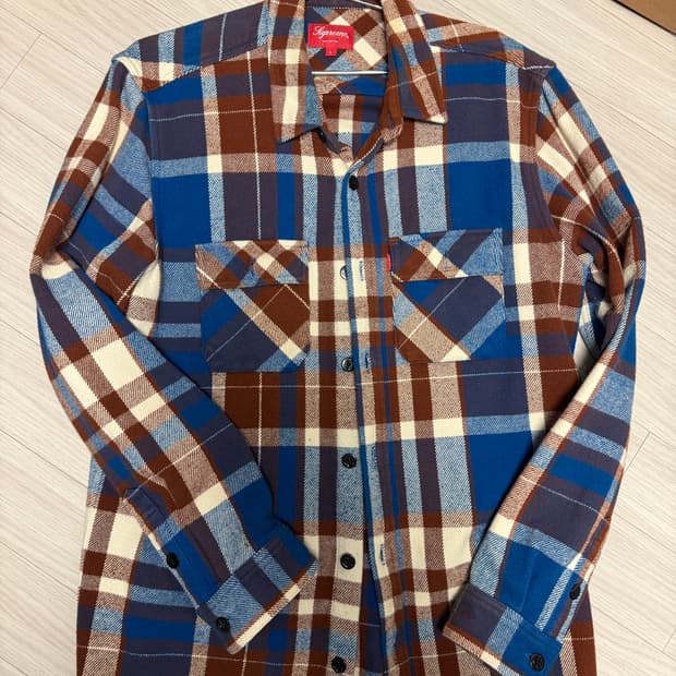 슈프림 플란넬셔츠 라지