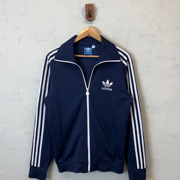 아디다스 구형 유로파 삼선 트랙탑 져지 네이비