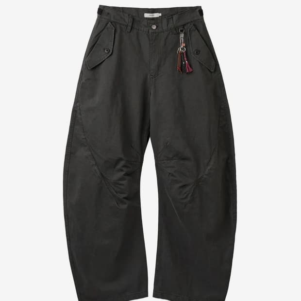 아르반 트리플 리프 커브드 팬츠 차콜 3