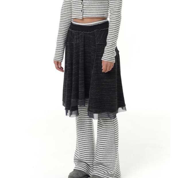 탠스댄스 파히섬 코지 플레어 스커트