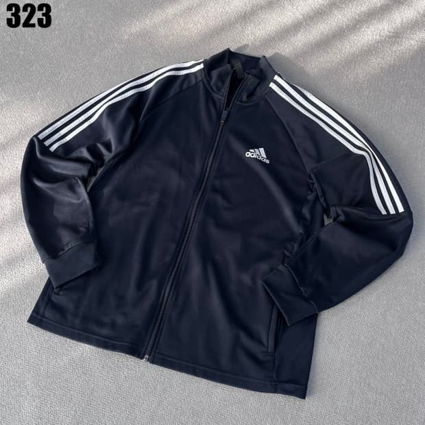 아디다스 삼선 트랙탑 네이비 