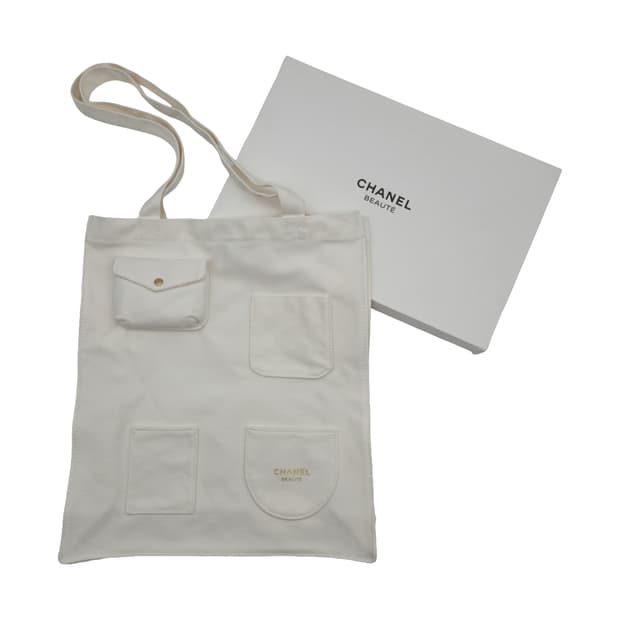 CHANEL 샤넬 뷰티 캔버스 토트백 에코백
