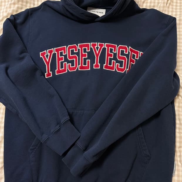 예스아이씨 네이비 후드티 M