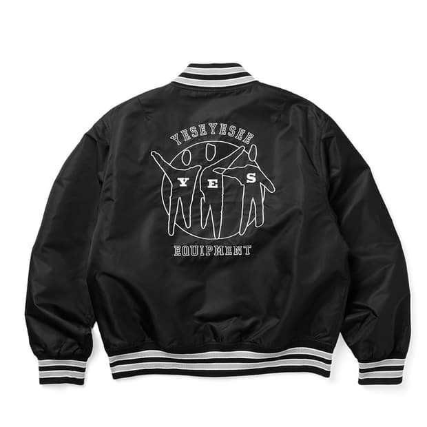 예스아이씨 Y.E.S Stadium Jacket Black 자켓 XL