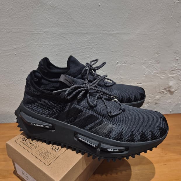 아디다스 x 네이버후드 NMD S1 니트 코어 블랙 콜라보레이션
