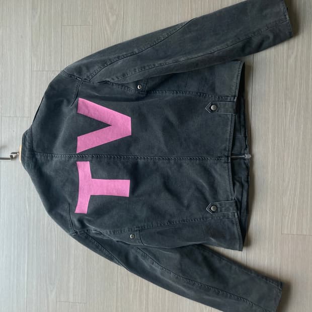 더뮤지엄비지터 피그먼트 라이더 자켓