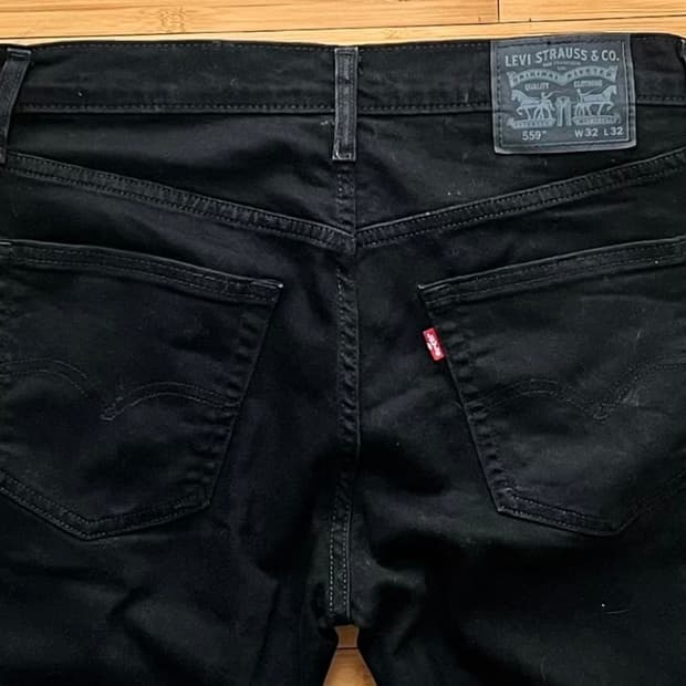 리바이스 559 블랙진 데님팬츠 W32 L32