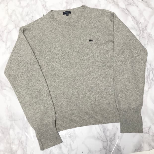 버버리 니트 램스울 남성용 깔끔