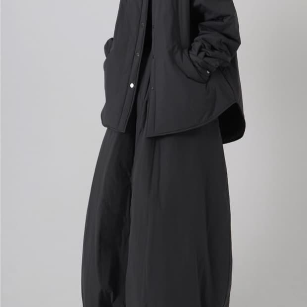 트리밍버드 패디드 자켓 차콜