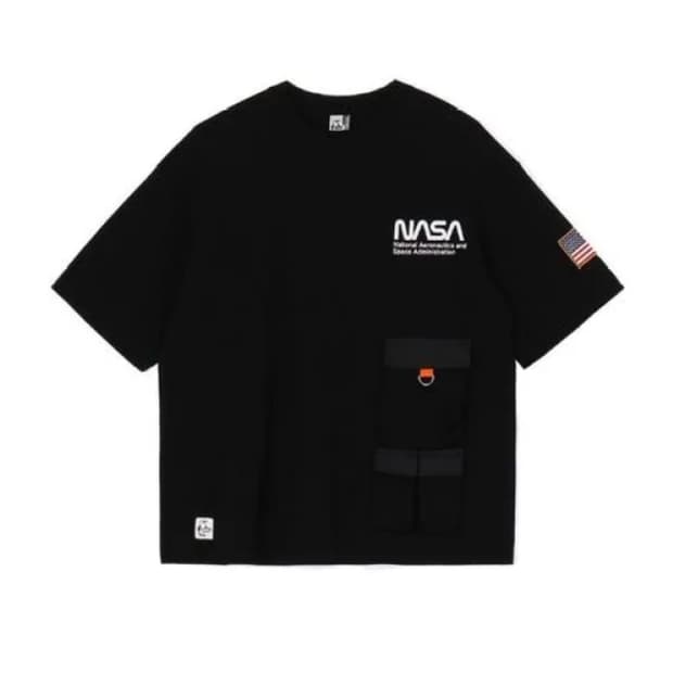 첨스(CHUMS) NASA 스페이스 포켓 티셔츠