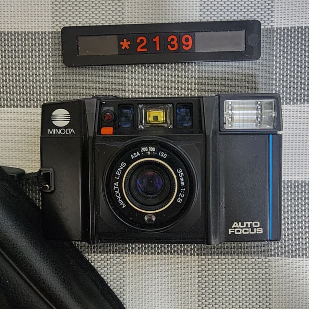 미놀타 AF-S 오토포커스 필름카메라 파우치포함