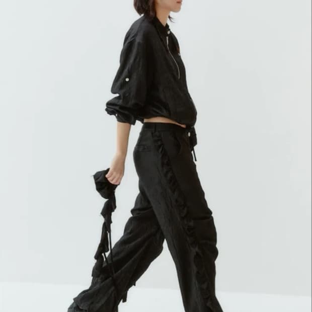 김미더영 셔링팬츠