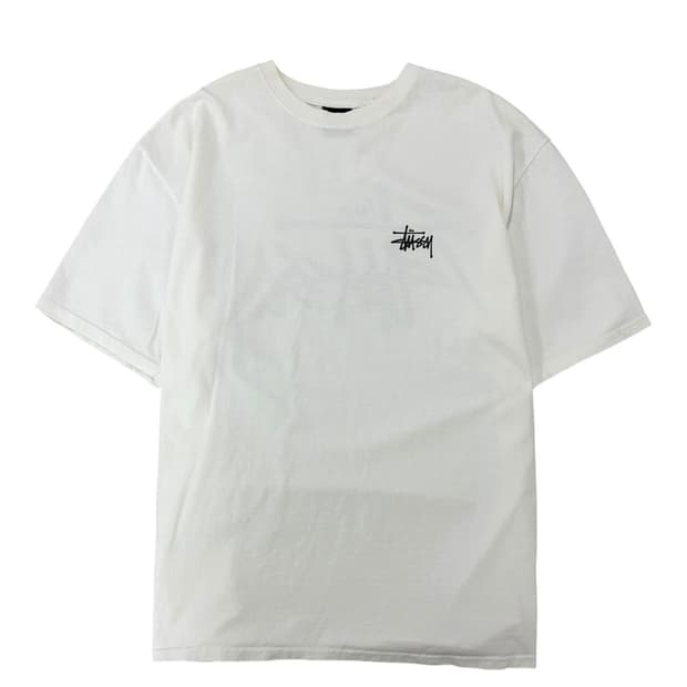 스투시 베이식 티셔츠 화이트 (XL) 