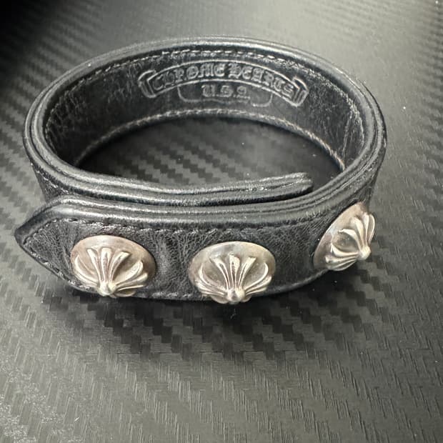 크롬하츠 레더 팔찌