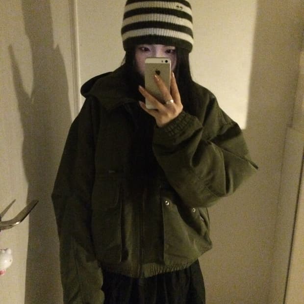 코드그라피 카키 아방 점퍼