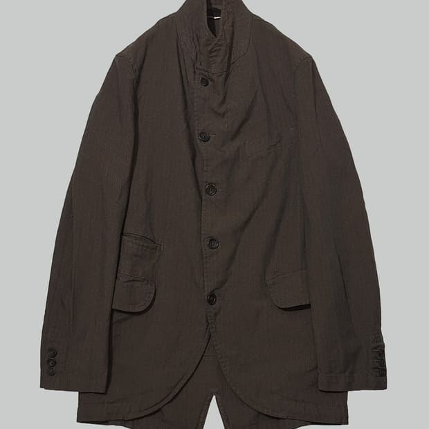 꼼데가르송 옴므 듀스 축융 폴리 피쉬테일 블레이저