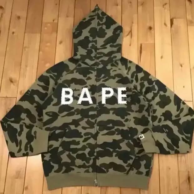 M) 베이프 스와로브스키 녹계 실사이즈 l-xl