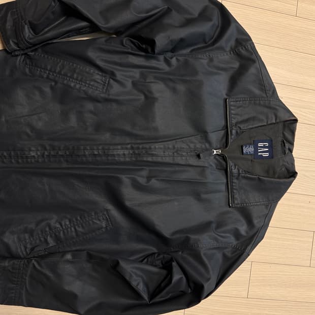 Old gap 레더 블루종 자켓