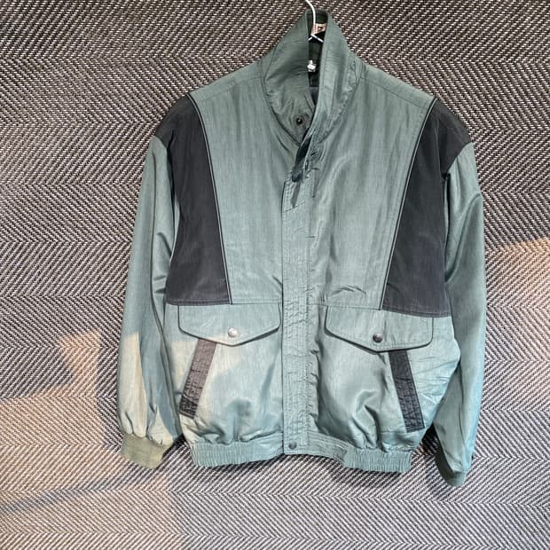 애프터 임프레션 투톤 패널 해링턴자켓