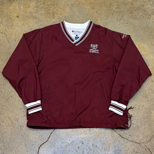 레어 00s 미국 빈티지 챔피언 풀오버 바람막이