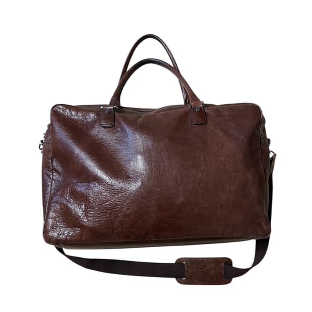 Vintage leather carry bag