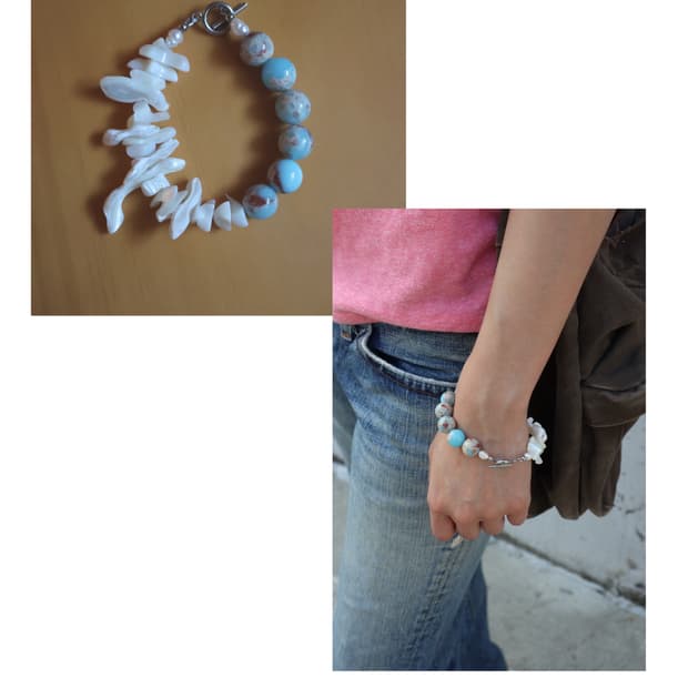 [heureul] lagoon shell bracelet