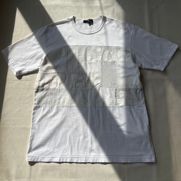 꼼데가르송옴므 AD2018 패치워크 로고 티셔츠