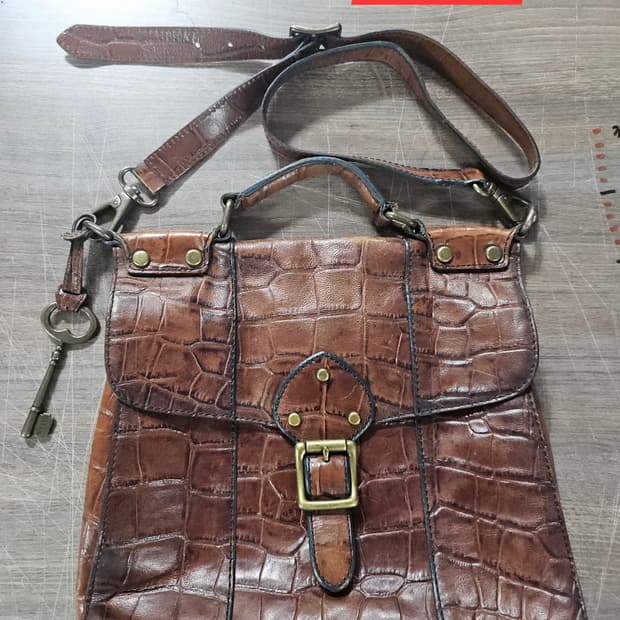 파슬 fossil 천역가죽 크로스 토도백  남여가능