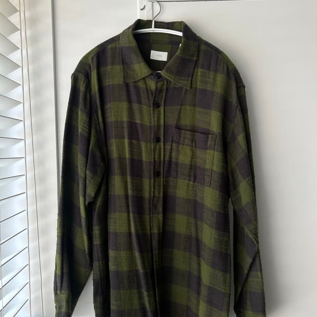 홈리 체크 셔츠 homly checked, green