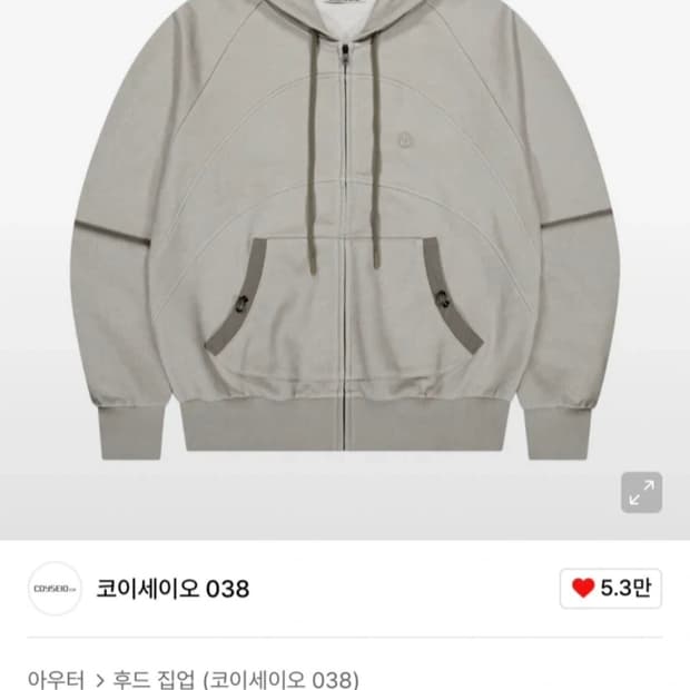 코이세이오 후드집업