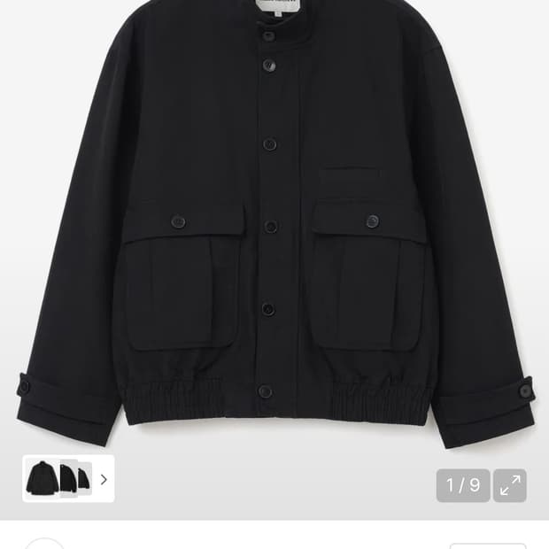 밀로아카이브 스프레드 하이넥 자켓 [블랙] L