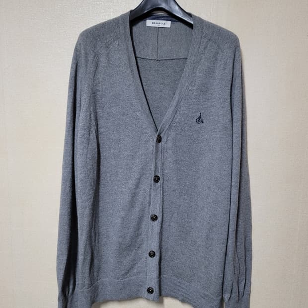 빈폴 엘보패치 브이넥 가디건