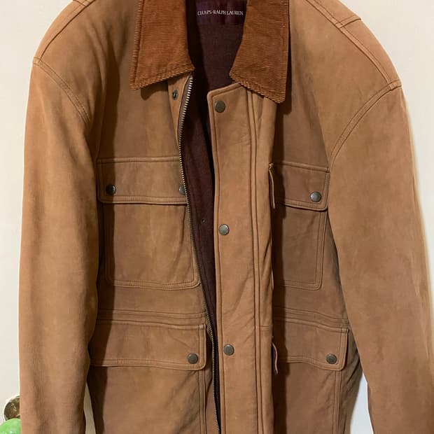 CHAPS •RALPH LAUREN 양가죽 울자켓