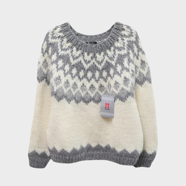 [미사용품] HAMANAKA 눈꽃 울 니트 62361