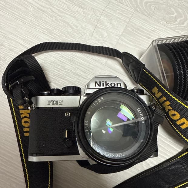 Nikon 니콘 FM2 50mm 정품케이스 al망원 줌 렌즈 포함.