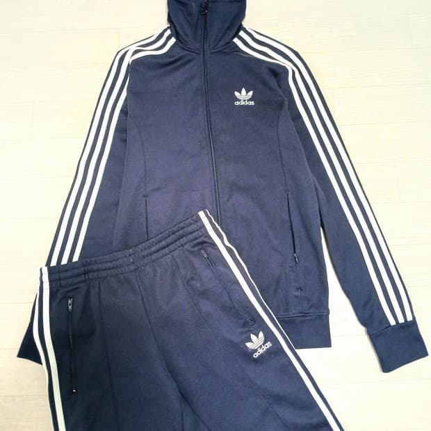 아디다스 파이어버드 네이비 져지 세트 90