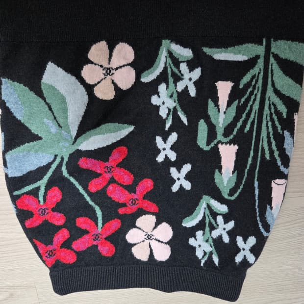 샤넬 캐시미어 100 스커트 34사이즈