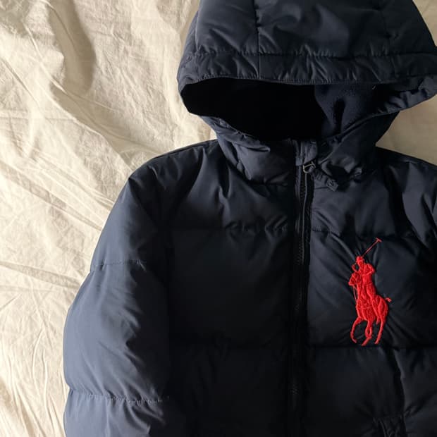 폴로 빅포니 패딩 네이비 S