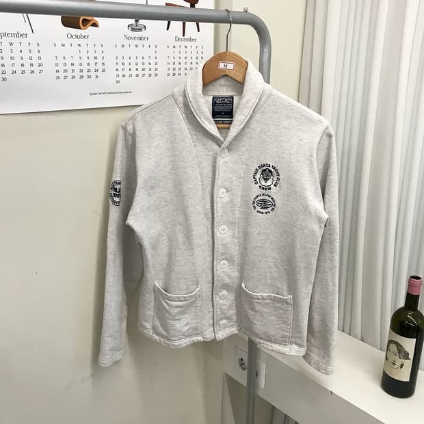 캡틴산타 패치 자수 면 가디건