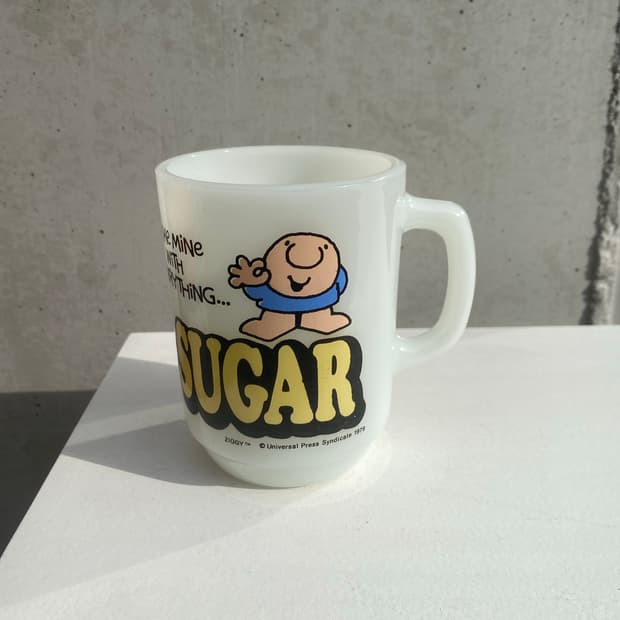 Fire king ZIGGY CREAM & SUGAR