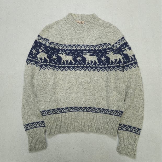 Made in usa 빈티지 울 니트
