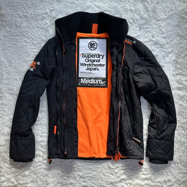 슈퍼드라이 윈드치터 퀼팅 자켓 M