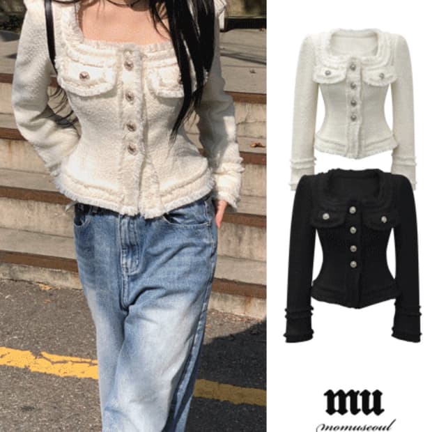 모디무드 트위드자켓