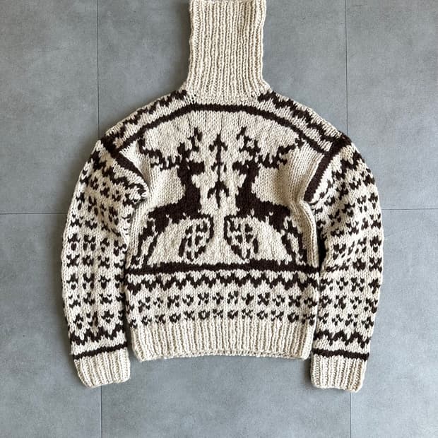 돌체앤가바나 2000s 하이넥 코위찬 니트