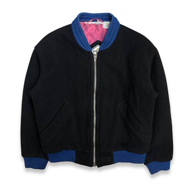 80s HUGO BOSS 울 캐시미어 봄버 자켓 48